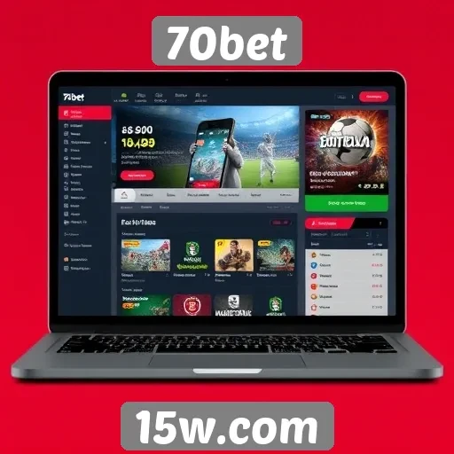 Revisão sobre a interface do site 70bet